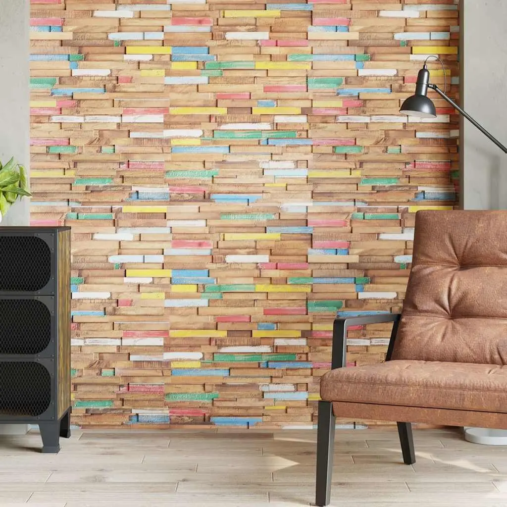 Wall Cladding Panels 10 Piece Solid Teak Wood Decorative Boat Wood Appearance