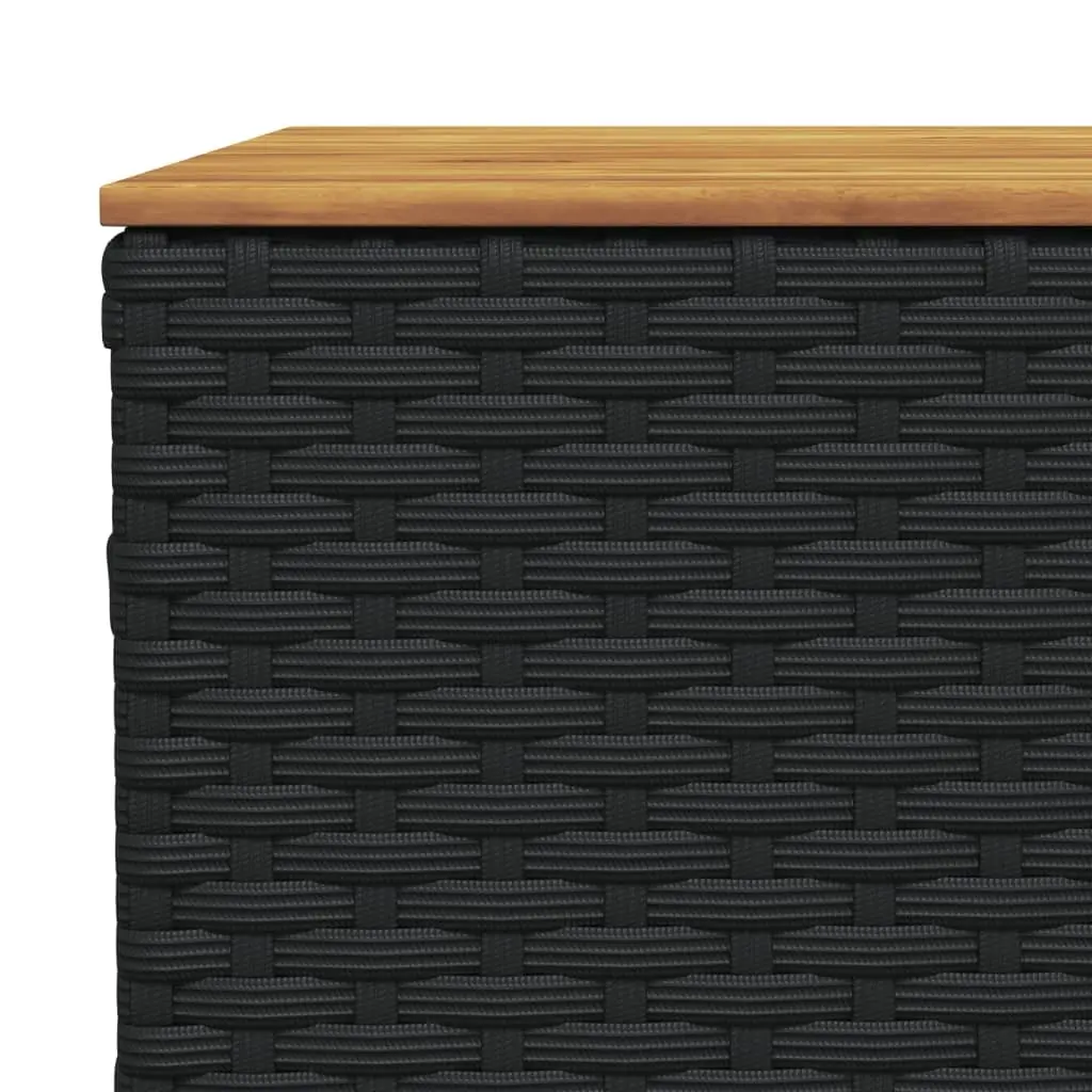 Outdoor Garden Sofa Set 11 Piece Poly Rattan Furniture with Cushions Black Patio