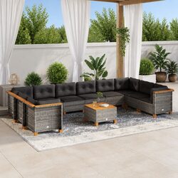 Outdoor 11 Piece Garden Sofa Set for Stylish Spaces