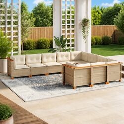 Enhance Your Outdoor Experience with This 10-Piece Sofa Set