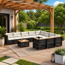 Elevate Your Outdoor Experience with This 11-Piece Sofa Set
