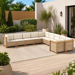 Enhance Your Outdoor Space with this 10-Piece Sofa Set