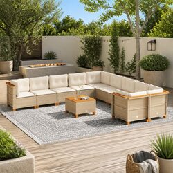 Create Your Perfect Outdoor Space with This 11-Piece Sofa Set