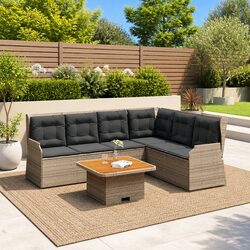 Elevate Your Outdoor Living with Our Grey Lounge Set