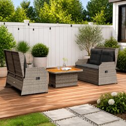 Enhance Your Outdoor Space with a 3-Piece Lounge Set