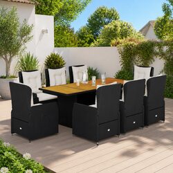 Enhance Your Outdoor Space with a 9 Piece Garden Dining Set