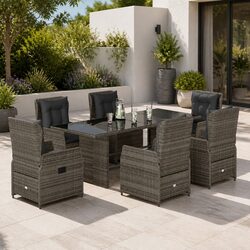 Enhance Your Patio with This Stylish 7 Piece Dining Set