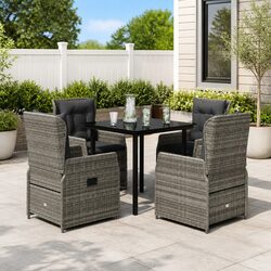 Elevate Your Outdoor Space with a 5-Piece Grey Dining Set
