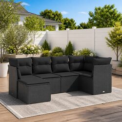 Enhance Your Outdoor Space with 6-Piece Garden Sofa Set