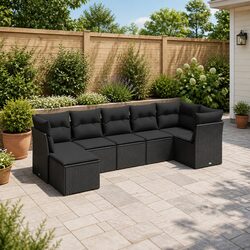 Chic 7 Piece Garden Sofa Set for Your Outdoor Space