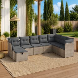 Enhance Your Outdoor Living with This 8-Piece Garden Sofa Set