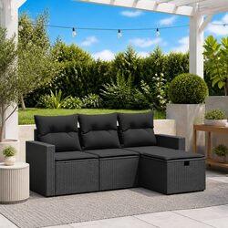 Enhance Your Patio with This 4 Piece Garden Sofa Set