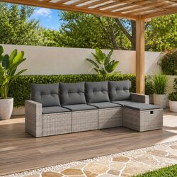 Transform Your Outdoor Space with 5 Piece Garden Sofa Set