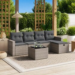 Enhance Your Outdoor Living with a 6-Piece Garden Sofa Set