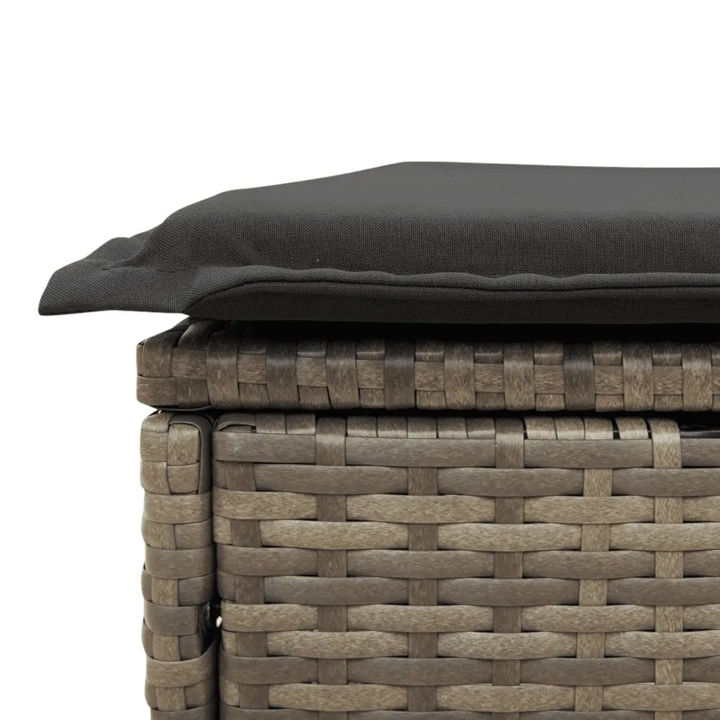 Garden Sofa Set 8 Piece Outdoor Furniture Grey Poly Rattan Patio Lounge with