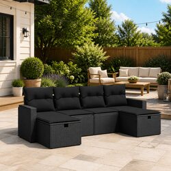 Enhance Your Outdoor Lifestyle with 6 Piece Sofa Set