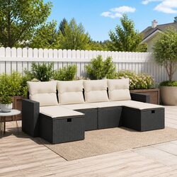 Transform Your Outdoor Space with 6 Piece Sofa Set