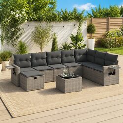 Enhance Your Outdoor Space with 9 Piece Garden Sofa Set
