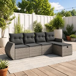 Transform Your Outdoor Space with 5 Piece Sofa Set