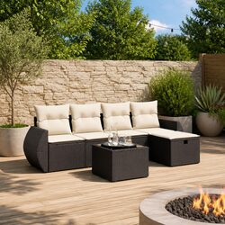 Enhance Your Outdoor Space with This 6-Piece Garden Sofa Set
