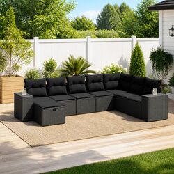 Transform Your Outdoor Space with an 8-Piece Garden Sofa Set