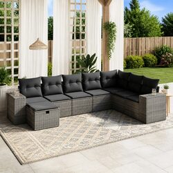 Transform Your Patio with an 8 Piece Grey Sofa Set