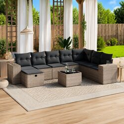 Transform Your Outdoor Space with 9 Piece Garden Sofa Set