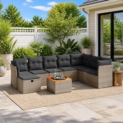 Enhance Your Outdoor Living with This 9-Piece Sofa Set