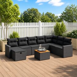Stylish Modular 9-Piece Garden Sofa Set for Your Outdoors