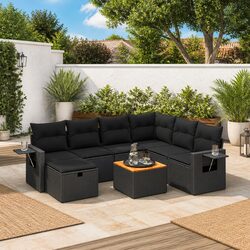 Outdoor 8 Piece Garden Sofa Set for Stylish Relaxation