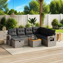 Stylish 8 Piece Garden Sofa Set for Outdoor Living