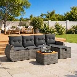 Transform Your Outdoor Living with This 6 Piece Sofa Set