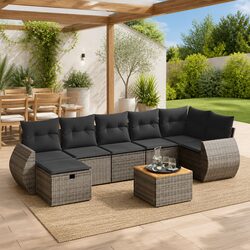 Outdoor 8-Piece Garden Sofa Set for Stylish Spaces