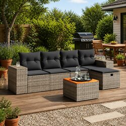 Enhance Your Outdoor Space with a 6-Piece Sofa Set
