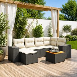 Outdoor 7 Piece Garden Sofa Set for Stylish Spaces