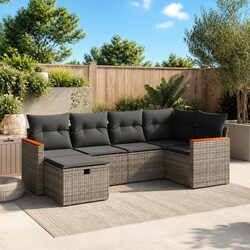 Elevate Your Outdoor Space with 6 Piece Sofa Set