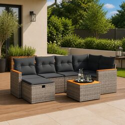 Elevate Your Outdoors with a 7-Piece Modular Sofa Set