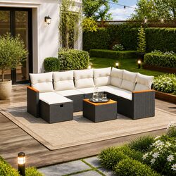 Elevate Your Outdoor Space with This 8 Piece Sofa Set
