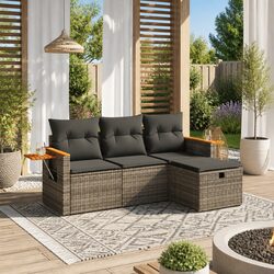 Transform Your Outdoor Space with this 4 Piece Sofa Set
