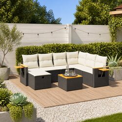 Transform Your Outdoors with 8-Piece Garden Sofa Set
