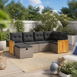 Enhance Your Outdoor Living with a 6-Piece Garden Sofa Set