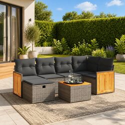 Comfortable 7 Piece Outdoor Sofa Set for Backyard Relaxation