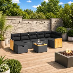 Transform Your Patio with This Versatile 8-Piece Sofa Set