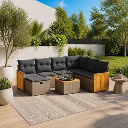 Enhance Your Outdoor Space with this 8 Piece Sofa Set