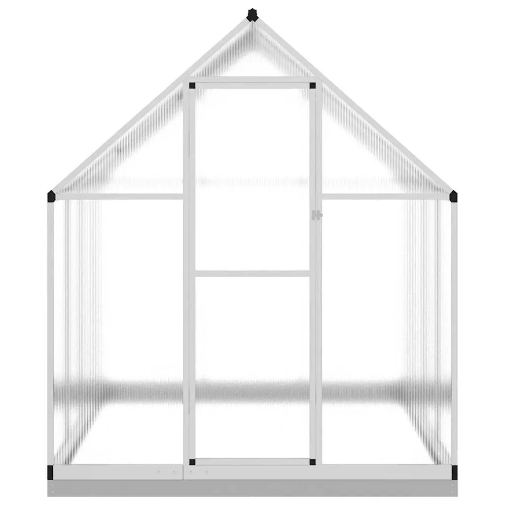 Greenhouse 224x169x202cm Walk-in with Base Frame Aluminium and UV-resistant Polycarbonate Panels