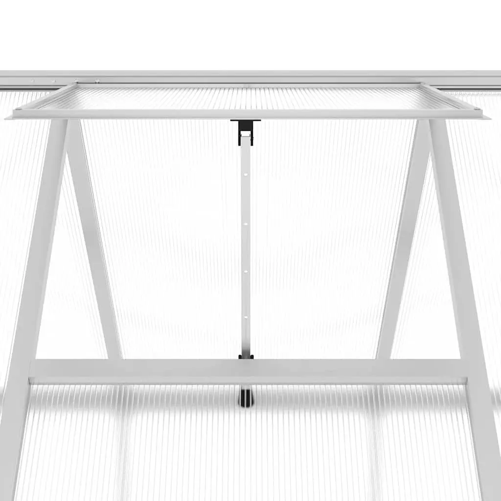 Greenhouse 224x169x202cm Walk-in with Base Frame Aluminium and UV-resistant Polycarbonate Panels