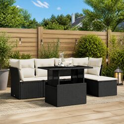 Transform Your Outdoor Space with a 6 Piece Black Sofa Set
