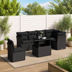 Enhance Your Patio with a Comfortable 7 Piece Sofa Set