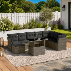 Transform Your Outdoor Space with 9 Piece Sofa Set