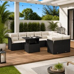 Transform Your Patio with this 10-Piece Garden Sofa Set